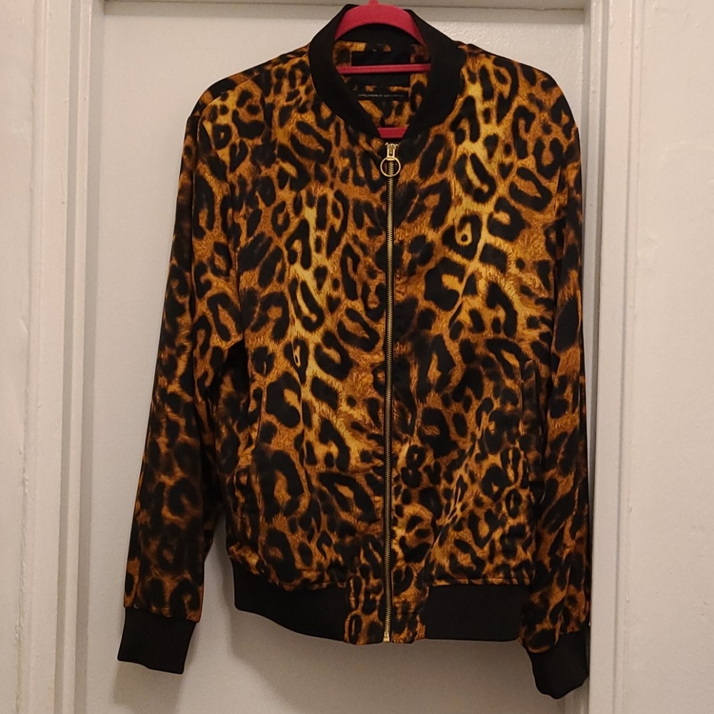 Zara Animal prints bomber jacket size M like new